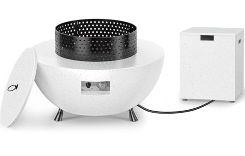 Ciays 29″ Propane Fire Pit with Windproof Guard, 50,000 BTU Outdoor Gas Fire Pit Table...