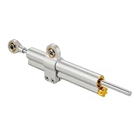 Lenkungsdämpfer Motorrad,CNC Aluminium Motorrad Lenkungsdämpfer Stabilisator Universal Einstellbar für E Scooter Fahrrad MT07 GSXR750 K4 ZX6R TL1000R