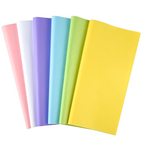 Image of NEBURORA 60 Sheets Multicolor Tissue Paper Spring Easter Gift Wrapping Paper Decorative Art Paper for DIY Easter Birthday Holiday Party Packing Decoration