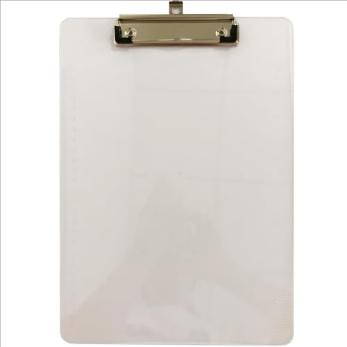 Acropaq - ACROPAQ Presse-papiers - 1x Presse-papiers A4 en PS Transparent - Polyvalent, Durable et Élégant - Parfait pour une Utilisation au Bureau et à l'École