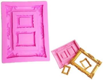 Silicone Fondant Mold Photo Frame Silicone Mold Food Grade Fondant Cake Decoration Mold Sugar Craft Tools
