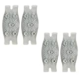 Crampones para botas de senderismo, 2 pares de agarres de hielo para zapatos y botas, zapatos de escalada en nieve con 5 tachuelas, picos para zapatos para nieve y hielo, tacos antideslizantes para