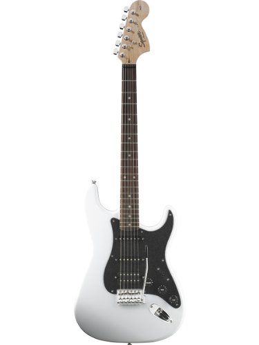 Squier by Fender Affinity Stratocaster Beginner Electric Guitar HSS - Rosewood Fingerboard, Olympic White