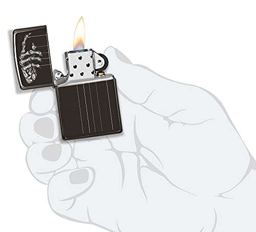 Encendedor Zippo Skeleton Puppet Strings Negro miniatura 5