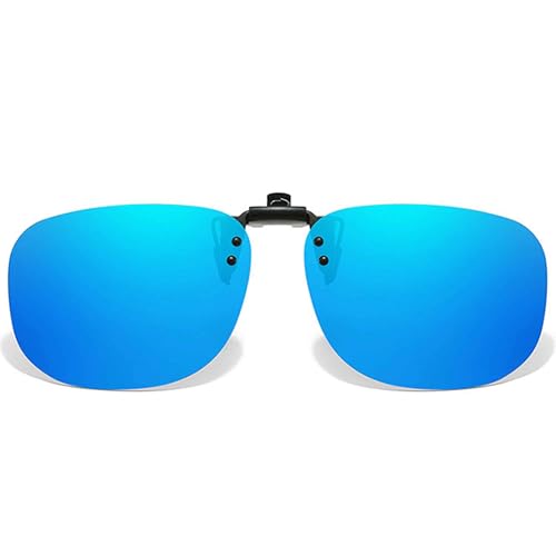 Image of Polarized Clip On Sunglasses, Flip Up Anti-Glare Driving Clip-on Shades, UV400 Protection Lens for Men Women