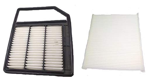 Image of CAR ENGINE AIR FILTER + AC FILTER SET OF 2PCS COMPATIBLE WITH BREZZA (2016-2019 Diesel)