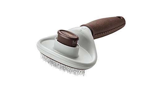 HUNTER SPA Zupfbürste selbstreinigend, für Hunde, 19,0 x 10,5 cm, L