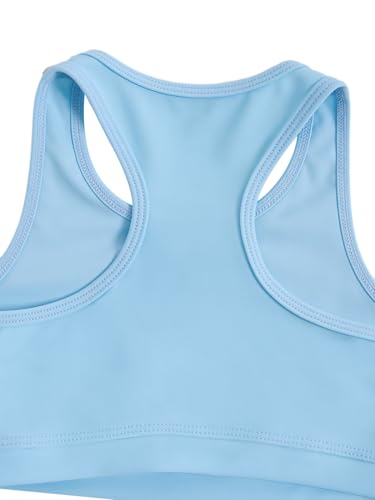 Image of SOLY HUX Toddler Girl's 2 Piece Workout Outfits Lightweight Crop Tank Tops and Skort Athletic Set