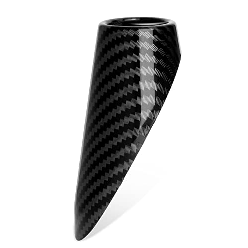 HTRACING Antenna Mount Base Cover AM FM Replacement Compatible with 2011 2012 2013 2014 2015 2016 2017 2018 Dodge RAM 1500 2500 3500 Accessories Black Carbon Fiber Color