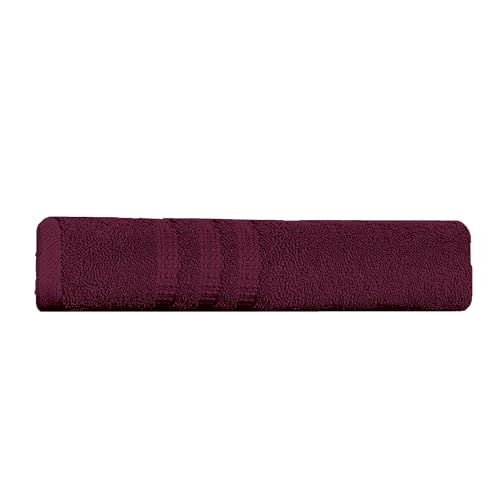Image of Divine Casa 100% Cotton Maroon Bath Towel 550 GSM, Ultra Soft & Highly Absorbent, 75x150 cm, Luxury Towel for Bathroom & Gym