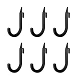 OMMUU 6PCS Squat Rack Holder Attachments for Home Gym Storage Heavy Duty Weight Rack Holder with Storage Hook for Resistance Bands Barbell Collars and Gym Accessories Gym Organization Made Easy with