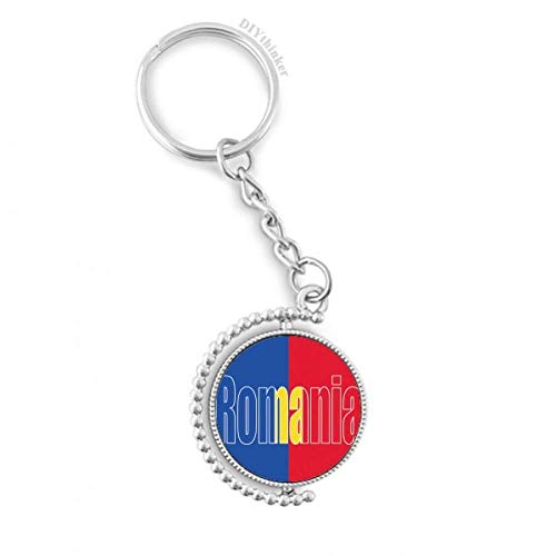 Porte-clés Roumanie rotatif : fini les clés emmêlées avec cet anneau de 3,5"