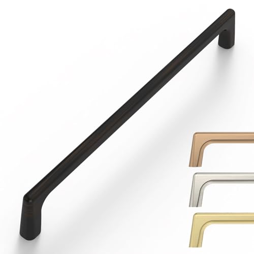 Image of 9BUILD Oil Rubbed Bronze Cabinet Pulls - 10 Pack 7.5 Inch Bronze Kitchen Handles