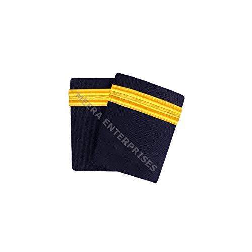 Image of Third Officer Epaulettes (Blue & Gold)-01