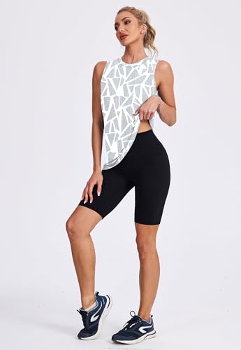 Image of Womens Workout Tank Tops Lightweight Sleeveless Shirts for Women Loose Fit Tops for Athletic Running Tennis Yoga