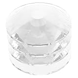 BESPORTBLE Bases para Copas de Vino de Cristal Transparente Base Redonda para 4 Unidades para Copas de Vino Tallo Accesorio para Bricolaje y Eventos Hogar