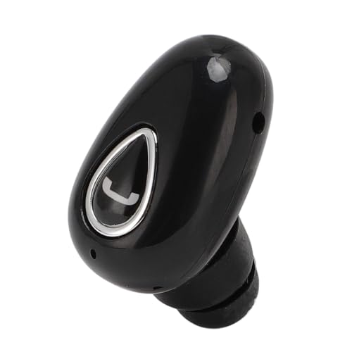 Sxhlseller Mini Oreillette Bluetooth Unique, sans Fil, Petit Casque d'oreille Unique avec Microphone, Bouchon d'oreille à Réduction de Bruit pour Le Travail de...