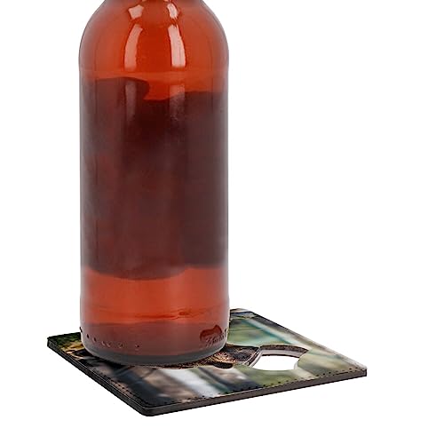 Sous-verre décapsuleur ours brun pour protéger la table des taches