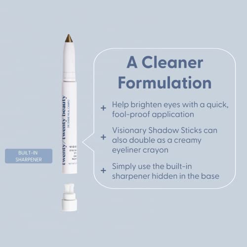 Twenty/Twenty Beauty Visionary Eye Shadow Stick, Shimmer Cream Eyeshadow Pencil, Long-Lasting Makeup That's Safe For Sensitive & Dry Eyes, Ophthalmologist Tested (Love At First Sight) #TOP2
