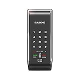 BUILDONE BO-DST100SK Digital Rim Lock - Emergency Key, Double Locking, Silent Function, One-Time PIN, Fire Detection, Low Battery Alarm, Emergency Power Supply, Die-Casting Metal Body