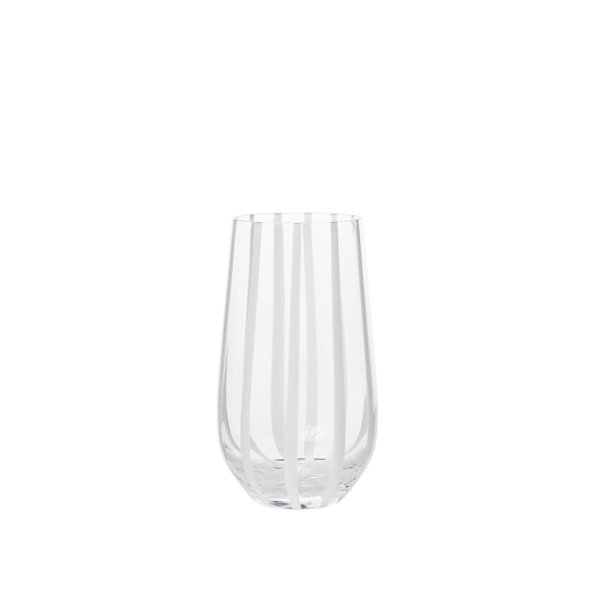 Vaso de agua Broste Copenhagen Stripe 0,55 L cristalería transparente