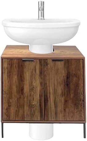 HOMELOX Bathroom Under Sink Cabinet with 2 Storage shelf Cupboard ...