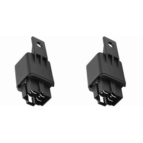 Fan Relay, 2PCS Automotive Relay Thermostat Switch Kit Replacement Heavy Duty Switching Fan Relay Car Fan Relay 12V 40A