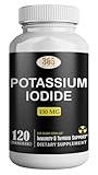 Potassium Iodide130 mg - KI Tablets- Potassium130 mg - USA Made Potassium Iodine Pills YODO Naciente, Yoduro de potasio - 120 Tablets