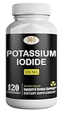 Potassium Iodide Tablets 130 mg - KI Tablets- Potassium Iodine Tablets 130 mg - USA Made Potassium Iodine Pills YODO Naciente, Yoduro de potasio - 120 Tablets