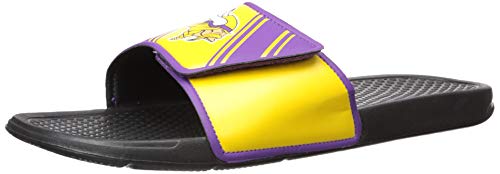 Image of FOCO mens NFL Team Logo Legacy Sport Slide Sandals