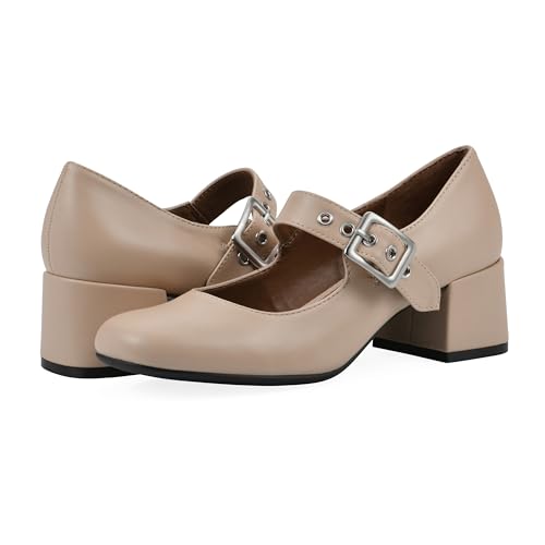 WHITE MOUNTAIN Women's Lasso Mary Jane Block Heel2