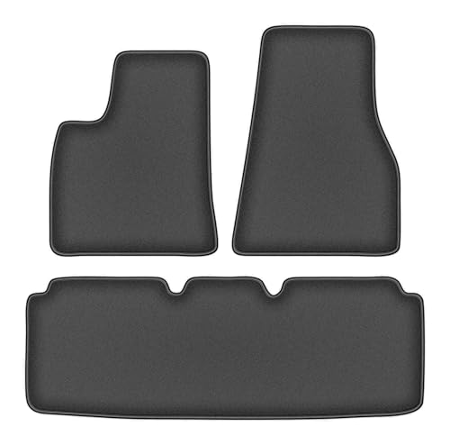 Tapis de Sol Tesla Model S II Moquette Graphite Caoutchoutée