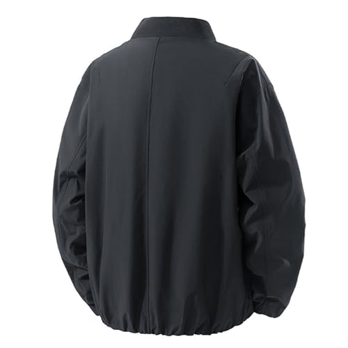 Chaqueta impermeable de hombre con capucha escamotable para lluvia y viento 4