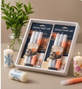 53 Arts Candle Paint Art Set – Non-Toxic Paint Pens for Candle Decoration, DIY Art Craft, Hand Painting & Custom Candle Design 3 PCS-image-35