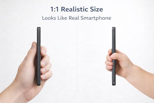 Image of Toy Mobile Phone for Kids - Non-Working Dummy Smartphone Model | 1:1 Realistic Plastic Display | Safe Pretend Play Phone for Toddlers | Redmi Note 14 Pro Design (Fake Model)