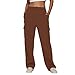 Women's Fall Fashion 2023 Wide Leg Cargo Sweatpants Lightweight Elastic High Waist Y2k Parachute Pants Comfy Straight Leg With Pocket Teen Girl Clothes