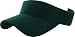 Plain Men Women Sport Sun Visor Adjustable Velcro Cap ( 29+ Colors) Jungle Green, Adjustable,