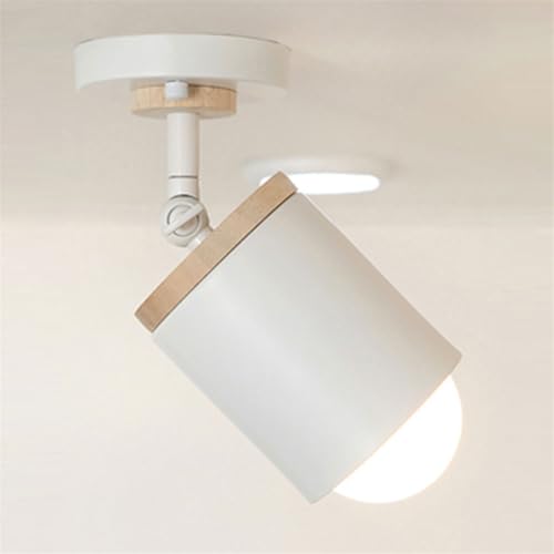 HCIPJQY Foco De Techo Semiempotrado Negro Mate Ajustable Lámpara Cilíndrica Industrial Moderna Cerca Del Techo Lámparas De Techo Empotradas Para Techos Bajos Dormitorio Pasillo Cocina