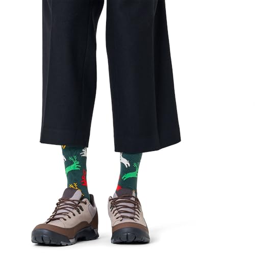 Chaussettes de Noël Happy Socks Reindeer en coton peigné confortable - 2