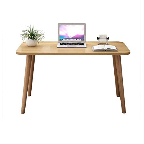 Tische Möbel Holz Computer Schreibtisch Massive Kiefer Desktop Buche Beine, Büro Studie PC Laptop Esstisch (Größe: 120 * 60 * 75cm)
