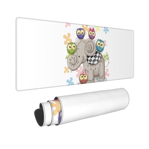 Tapis de souris éléphant dessin animé cadeau enfant et adulte