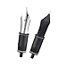 Set of 2 Number 8 Fountain Pen Replacement 1.1 Stub Nibs - Compatible with C2000, V800 and C80- Silver