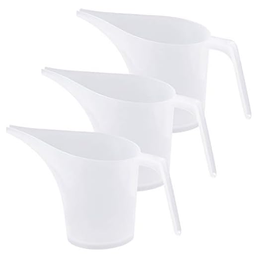 3-pack mätkanna, 100 ml mätblandningskannor, klar skala lång pip kanna med halkfritt handtag, trattpip mätkopp för bakning, matlagning, tvålljusframställning