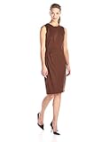Anne Klein Women's Milano Stretch Asymmetric Side-Drape Dress