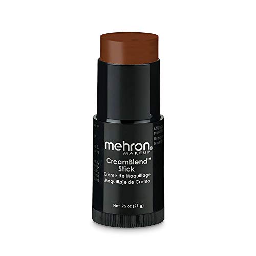 Image of Mehron CreamBlend Stick | Face & Body Paint - Foundation Cream Makeup - Perfect for Halloween - .75 oz (21 g) - Light Cocoa
