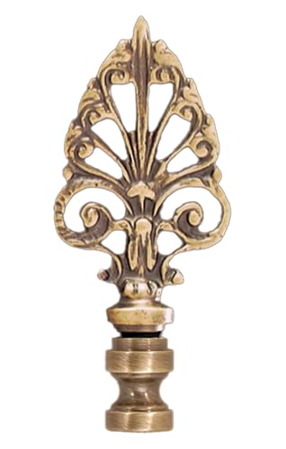 Image of B&P Lamp 3 3 /8 inch Finial W /Antique Brass Finish
