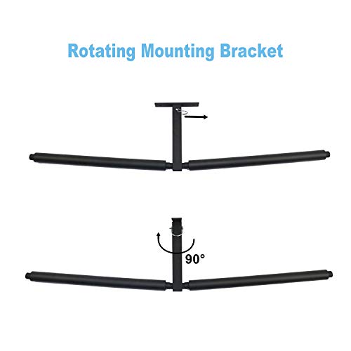 YUANSHI Ski & Snowboard Ceiling Storage Rack - Double SUP & Surf Ceiling Storage Rack- Hi-Port 2 Overhead Hanger Mount-Multifunctional Ceiling Storage Rack-Home,Garage & Shop