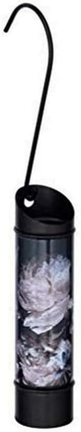 WENKO Humidificador Peony - Humidificador ambiental con motivo, para radiadores, Acero inoxidable, 5 x 20 x 5 cm, Negro