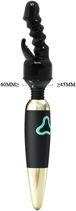 Miniatura 9 de Accesorio de varita de masaje de moda y popular, cubierta de cabeza de silicona suave, con un diámetro interior de 1.77 pulgadas (6 unidades, negro)