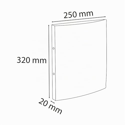 Exacompta 541999E Premium Ringbuch Opak aus blickdichten Kunststoff DIN A4 mit 2-Ring Mechanik perfekt für die Schule und das Büro Ordner Ring-Mappe Aktenmappe 1 Stück Zufallsfarbe